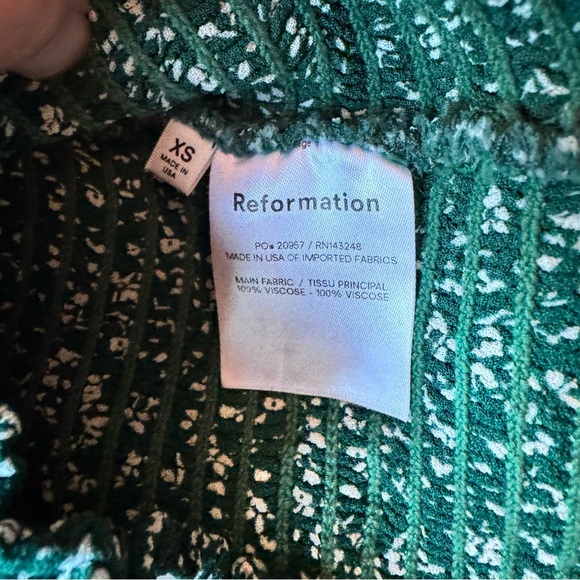 Reformation Pinto Smocked Floral Long Sleeve Top - Picture 6 of 7